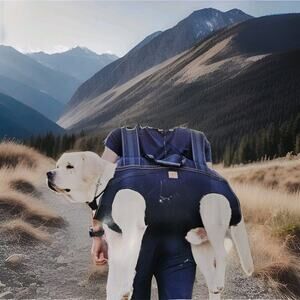 Dog Lift Harness Backpack Carrier for Large Dogs Full Body Sling Size XL 29-50Lb